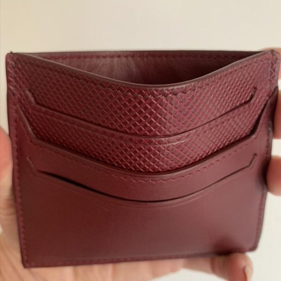Bottega Veneta Marco Polo Cardholder Burgundy leather - Picture 6 of 6